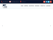 Tablet Screenshot of aba-cargo.com